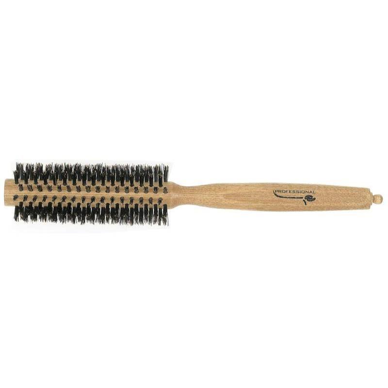 Spazzola per capelli in legno diametro 40 mm setola cinghiale
