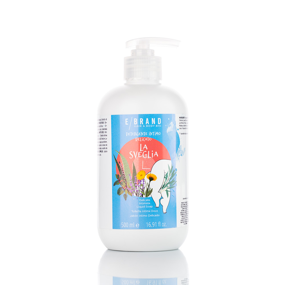 Detergente Intimo Bio Rinfrescante e Lenitivo 500 ml, Ebrand Hair&Body La Sveglia