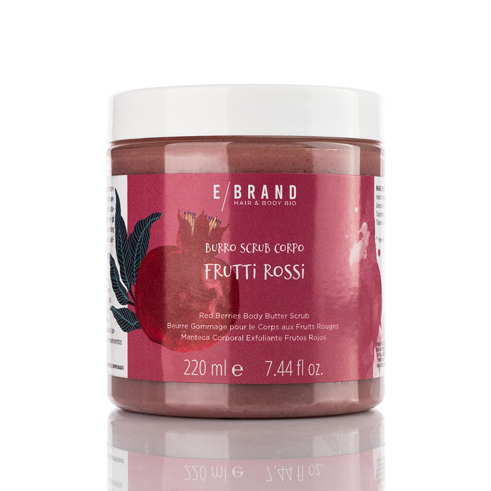 Burro Scrub Corpo Frutti di Bosco 220 ml, Ebrand Hair & Body