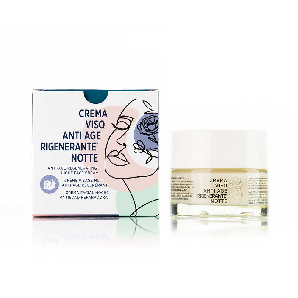 Crema viso anti age rigenerante notte 50 ml, Ebrand Cosmetics
