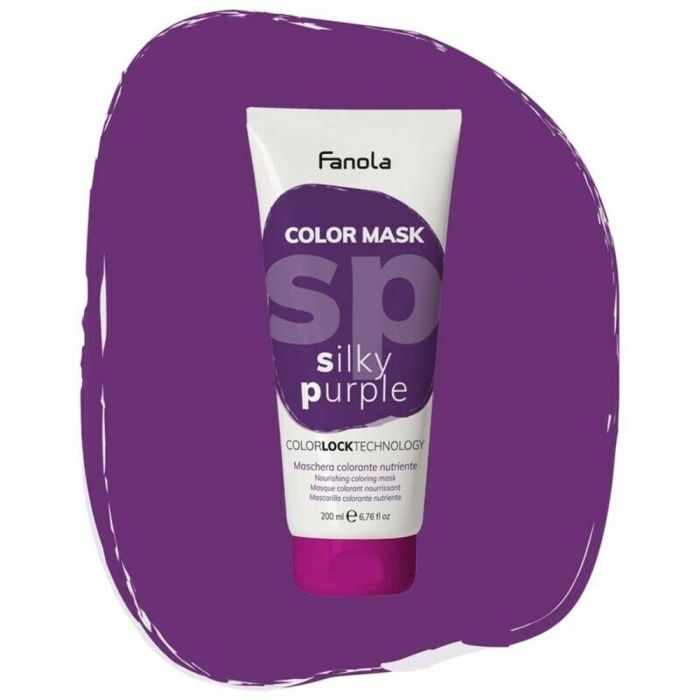 Maschera per Capelli Colorante Silky Purple, Fanola, 200 ml