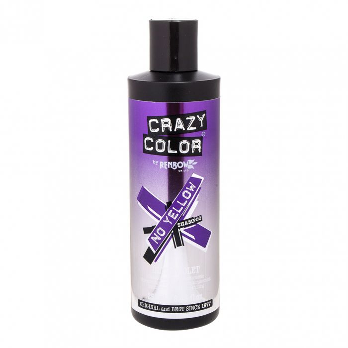 Shampoo antigiallo per capelli bianchi o grigi 250 ml, Crazy Color