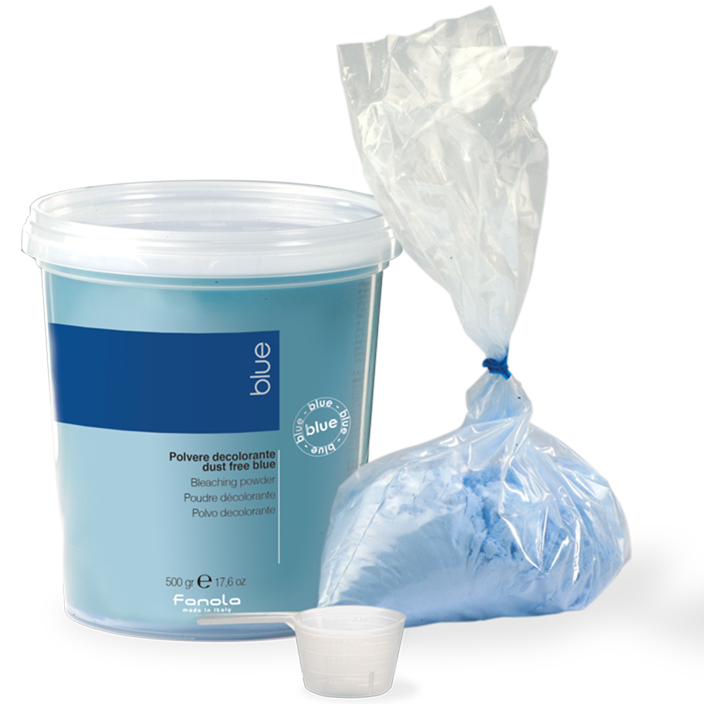 Polvere decolorante dust free blue - Fanola, 500 gr